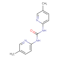 Chemical structure of 1,3-bis(5-methylpyridin-2-yl)urea - CSSB00025711964