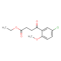Chemical structure of ethyl 4-(5-chloro-2-methoxyphenyl)-4-oxobutanoate - CSSB00020572464