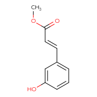 Chemical structure of methyl (2E)-3-(3-hydroxyphenyl)prop-2-enoate - CSSB00102525237