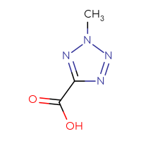 Chemical structure of 2-methyl-2H-1,2,3,4-tetrazole-5-carboxylic acid - CSSB00000137600