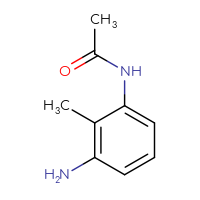 Chemical structure of N-(3-amino-2-methylphenyl)acetamide - CSSB00000736503