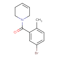 Chemical structure of 1-(5-bromo-2-methylbenzoyl)-1,2,3,6-tetrahydropyridine - CSSB00013247148