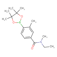 Chemical structure of N-ethyl-N,3-dimethyl-4-(4,4,5,5-tetramethyl-1,3,2-dioxaborolan-2-yl)benzamide - CSSB02519411740