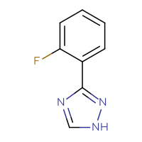 Chemical structure of 3-(2-fluorophenyl)-1H-1,2,4-triazole - CSSB00010957183