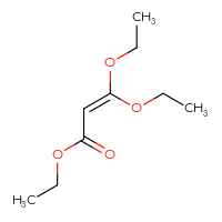 Chemical structure of ethyl 3,3-diethoxyprop-2-enoate - CSSB00000034752