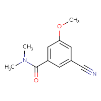 Chemical structure of 3-cyano-5-methoxy-N,N-dimethylbenzamide - CSSB00051926411