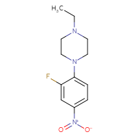 Chemical structure of 1-ethyl-4-(2-fluoro-4-nitrophenyl)piperazine - CSSB00025773012