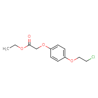 Chemical structure of ethyl 2-[4-(2-chloroethoxy)phenoxy]acetate - CSSB00102885905