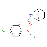 Chemical structure of 3-{bicyclo[2.2.1]heptan-7-yl}-1-(5-chloro-2-methoxyphenyl)urea - CSSB15211399116