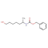 Chemical structure of benzyl N-(7-hydroxyheptan-2-yl)carbamate - CSSB00153412243