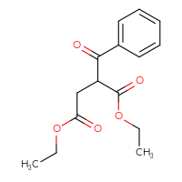 Chemical structure of 1,4-diethyl 2-benzoylbutanedioate - CSSB14823772551