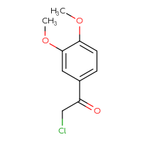 Chemical structure of 2-chloro-1-(3,4-dimethoxyphenyl)ethan-1-one - CSSB00011212081