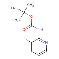 Chemical structure of tert-butyl N-(3-chloropyridin-2-yl)carbamate - CSSB00010253609