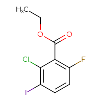 Chemical structure of ethyl 2-chloro-6-fluoro-3-iodobenzoate - CSSB00056395172