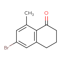 Chemical structure of 6-bromo-8-methyl-1,2,3,4-tetrahydronaphthalen-1-one - CSSB00010010966
