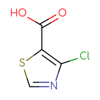Chemical structure of 4-chloro-1,3-thiazole-5-carboxylic acid - CSSB00000048259