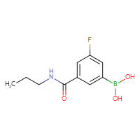 Chemical structure of [3-fluoro-5-(propylcarbamoyl)phenyl]boronic acid - CSSB00000049300