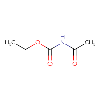 Chemical structure of ethyl N-acetylcarbamate - CSSB00009874871