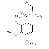 Chemical structure of N-ethyl-2,3,4-trimethoxy-N-methylbenzamide - CSSB00103786765