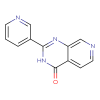 Chemical structure of 2-(pyridin-3-yl)-3H,4H-pyrido[3,4-d]pyrimidin-4-one - CSSB21253046006