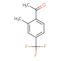 Chemical structure of 1-[2-methyl-4-(trifluoromethyl)phenyl]ethan-1-one - CSSB00013884963