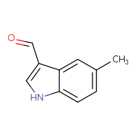 Chemical structure of 5-methyl-1H-indole-3-carbaldehyde - CSSB00000757390