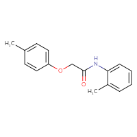 Chemical structure of 2-(4-methylphenoxy)-N-(2-methylphenyl)acetamide - CSSB00034257237