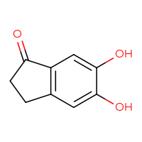 Chemical structure of 5,6-dihydroxy-2,3-dihydro-1H-inden-1-one - CSSB00009883328