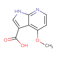 Chemical structure of 4-methoxy-1H-pyrrolo[2,3-b]pyridine-3-carboxylic acid - CSSB00009873560