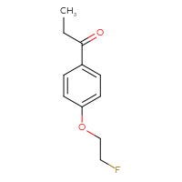 Chemical structure of 1-[4-(2-fluoroethoxy)phenyl]propan-1-one - CSSB00012383651