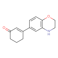 Chemical structure of 3-(3,4-dihydro-2H-1,4-benzoxazin-6-yl)cyclohex-2-en-1-one - CSSB06583540096