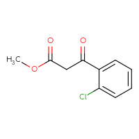 Chemical structure of methyl 3-(2-chlorophenyl)-3-oxopropanoate - CSSB00011217210