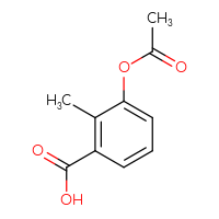 Chemical structure of 3-(acetyloxy)-2-methylbenzoic acid - CSSB00000032028