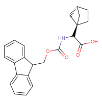 Chemical structure of 2-({[(9H-fluoren-9-yl)methoxy]carbonyl}amino)-2-[(1s,4s)-bicyclo[2.1.1]hexan-1-yl]acetic acid - CSSB06635742816