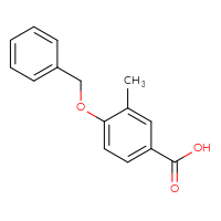 Chemical structure of 4-(benzyloxy)-3-methylbenzoic acid - CSSB00011734089