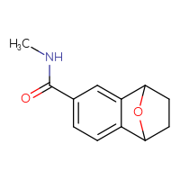 Chemical structure of N-methyl-11-oxatricyclo[6.2.1.0²,⁷]undeca-2,4,6-triene-4-carboxamide - CSSB02268892754