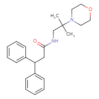 Chemical structure of N-[2-methyl-2-(morpholin-4-yl)propyl]-3,3-diphenylpropanamide - CSSS00105994742
