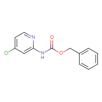 Chemical structure of benzyl N-(4-chloropyridin-2-yl)carbamate - CSSB00012360432