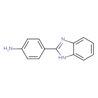 Chemical structure of 4-(1H-1,3-benzodiazol-2-yl)aniline - CSSB00000260853