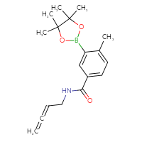 Chemical structure of N-(buta-2,3-dien-1-yl)-4-methyl-3-(4,4,5,5-tetramethyl-1,3,2-dioxaborolan-2-yl)benzamide - CSSB00166114540