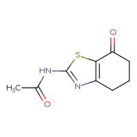 Chemical structure of N-(7-oxo-4,5,6,7-tetrahydro-1,3-benzothiazol-2-yl)acetamide - CSSB00000059172