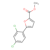 Chemical structure of methyl 5-(2,4-dichlorophenyl)furan-2-carboxylate - CSSB00132933831