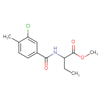 Chemical structure of methyl 2-[(3-chloro-4-methylphenyl)formamido]butanoate - CSSB00003871135