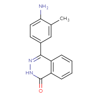 Chemical structure of 4-(4-amino-3-methylphenyl)-1,2-dihydrophthalazin-1-one - CSSB06589827201