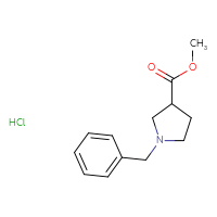 Chemical structure of methyl 1-benzylpyrrolidine-3-carboxylate hydrochloride - CSSB00000701221