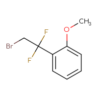 Chemical structure of 1-(2-bromo-1,1-difluoroethyl)-2-methoxybenzene - CSSB00010141128