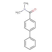 Chemical structure of N,N-dimethyl-[1,1'-biphenyl]-4-carboxamide - CSSB00020644321