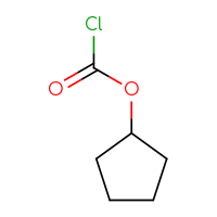 Chemical structure of cyclopentyl carbonochloridate - CSSB00000729258