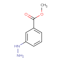 Chemical structure of methyl 3-hydrazinylbenzoate - CSSB00000070821