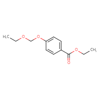Chemical structure of ethyl 4-(ethoxymethoxy)benzoate - CSSB00012266265